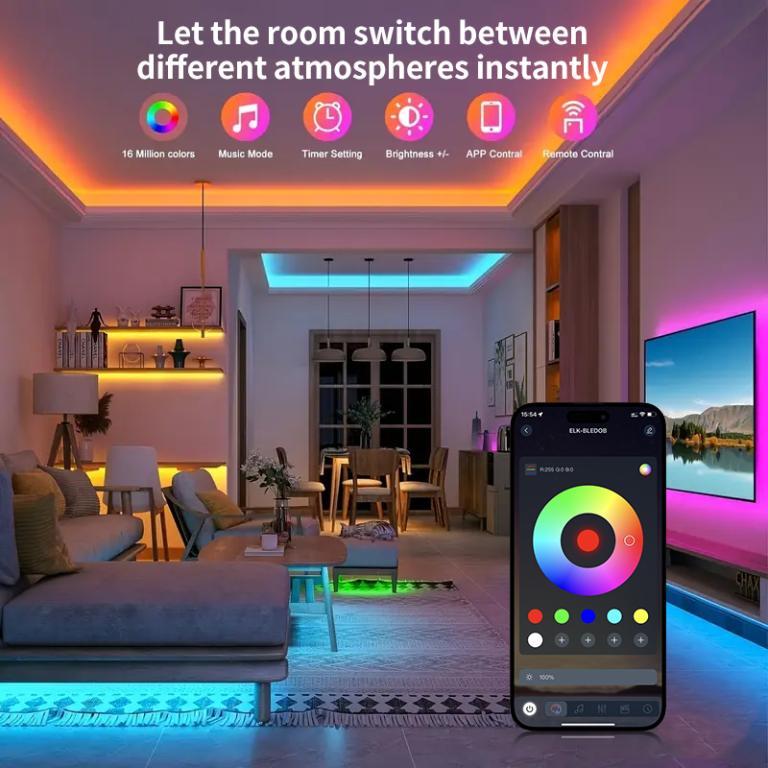 USB-Powered 5V LED Strip, Multicolor, 1-5m Length, 4 Styles … in North-Eastern Islands - Image 1