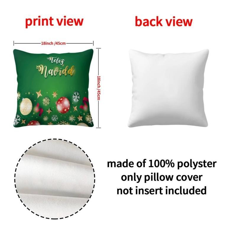 Squar Pillowcase Gift Christmas Decoration Pillow Cover … in Pasir Ris - Image 1