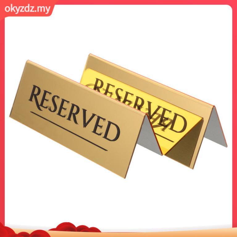 2 Pcs Welcome Reserved Chair Sign Reservation Table Tent … in Toa Payoh - Image 1