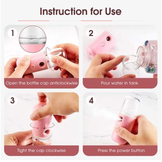 Facial Sprayer Mini Nano Mist Spray Spray Spray Mini … in Singapore - Image 1