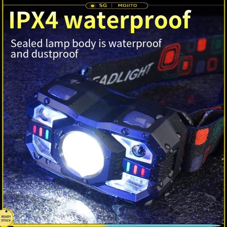 LED Outdoor Head Flashlight USB Charging Powerful Headlight … in Toa Payoh - Image 1