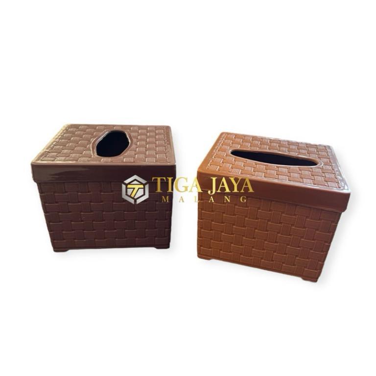 Bamboo Pattern Square Tissue Holder in Bukit Batok - Image 1