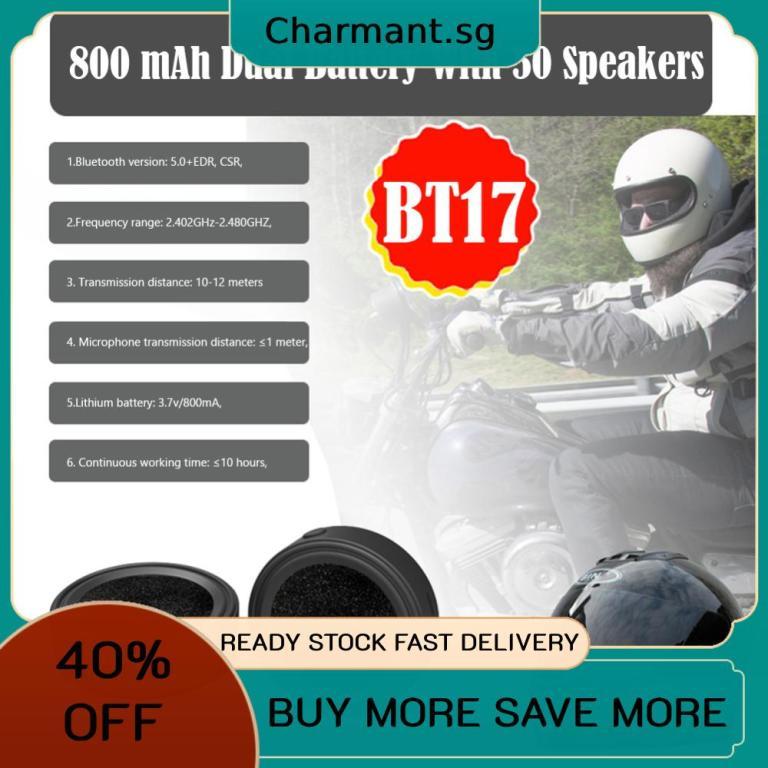 Wireless Headset Waterproof Riding Headphone for Motorcycle … in Singapore - Image 1