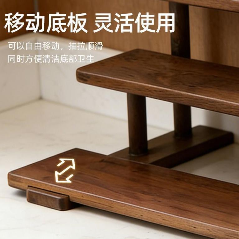 Solid Wood Storage Shelf Dressing Table Perfume Display … in Sembawang - Image 1