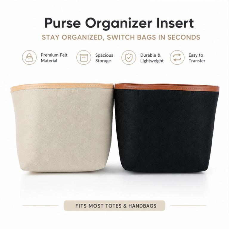Felt Insert for Rally The Bag Bucket Bag Organizer … in Mandai - Image 1