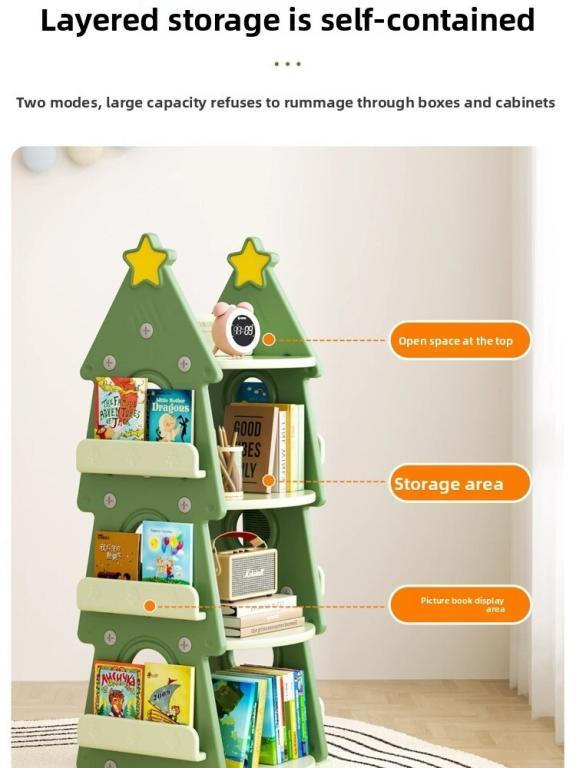Children's Rotating Bookshelf Picture Book Rack Reading … in Toa Payoh - Image 1