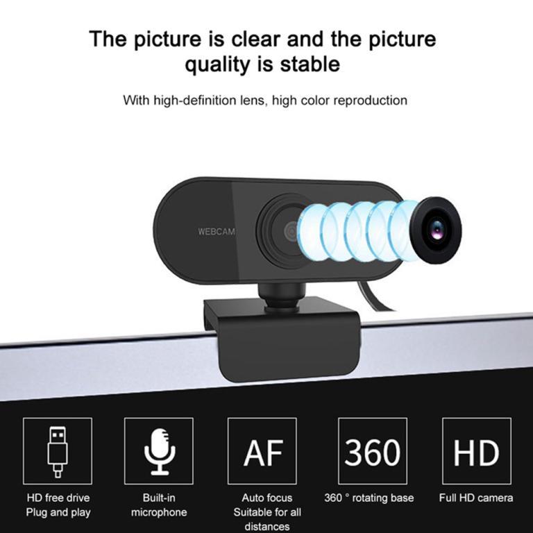 1080P Webcam HD Web Camera For Computer PC Laptop Video … in Bishan - Image 1