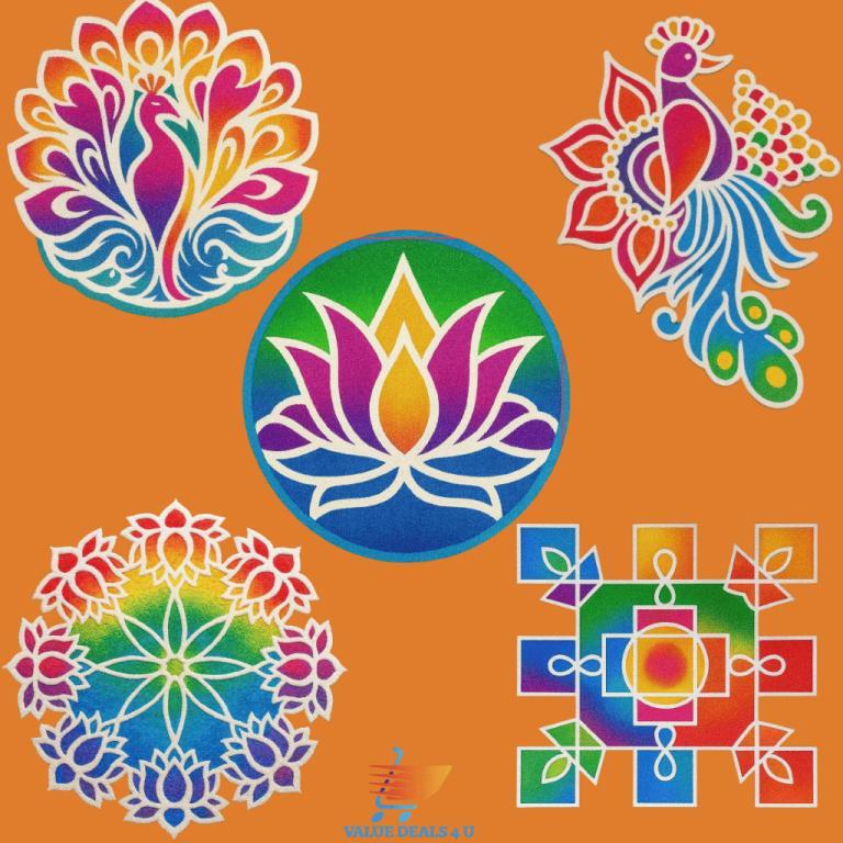 Reusable Kolam Rangoli Mat for Home Entrance – Easy Setup, … in Pasir Ris - Image 1