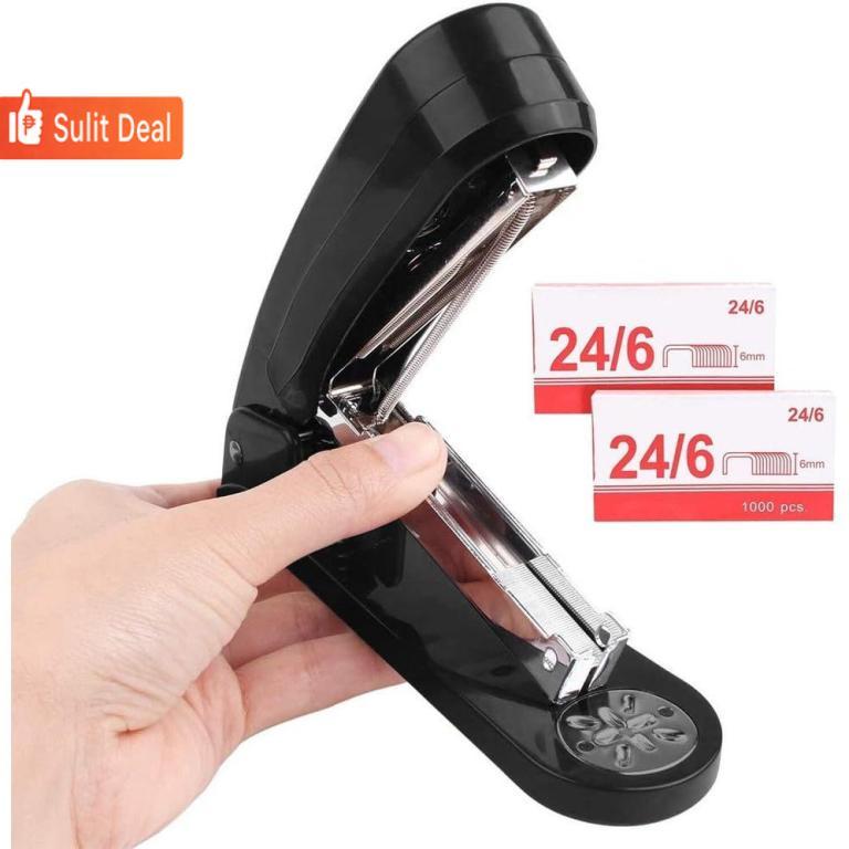 360 Stapler Rotation Heavy Duty Stapler 24/6 Staples … in Bukit Batok - Image 1