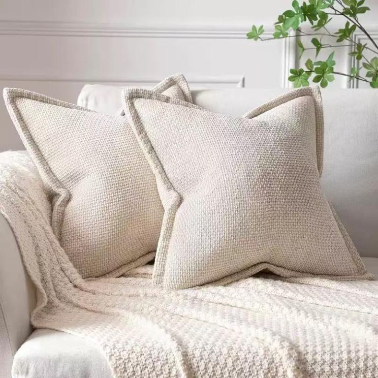 Pillow Cover Striped Stripe Suitable for Bedroom Anti-bacter … in Pasir Ris - Image 1
