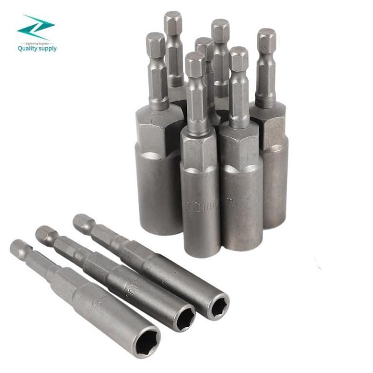10Pc 1/4 Inch Wrench Hex Bit Socket Set Deep Long 1/2 Inch … in Singapore - Image 1