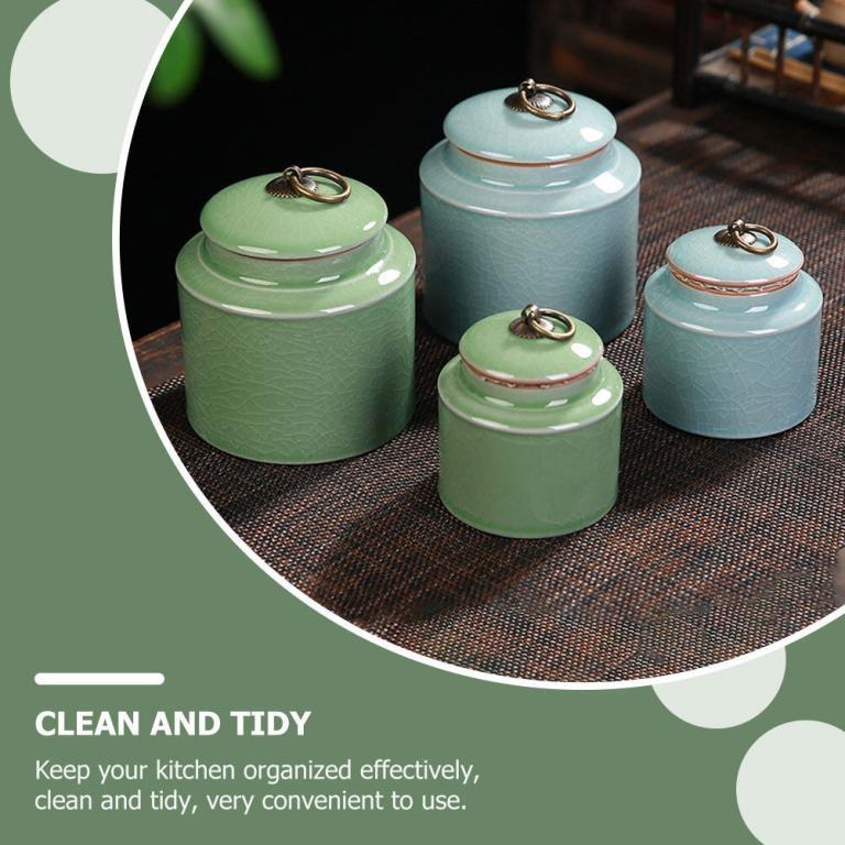 In Stock 1Pc Ceramic Tea Canisters Simple Sealing Jars Tea … in Bukit Batok - Image 1