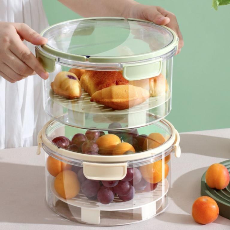 MXGOODS Fruit Fresh-keeping Container, Foldable Handle … in Toa Payoh - Image 1