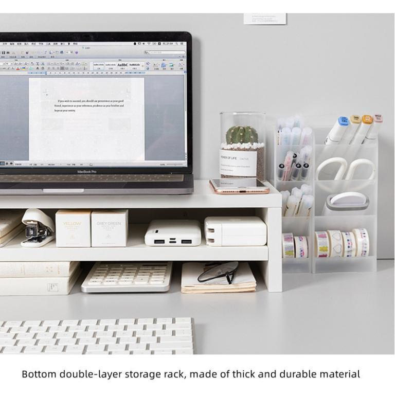 Double Layered Stretching Monitor Stand Office Computer … in Toa Payoh - Image 1