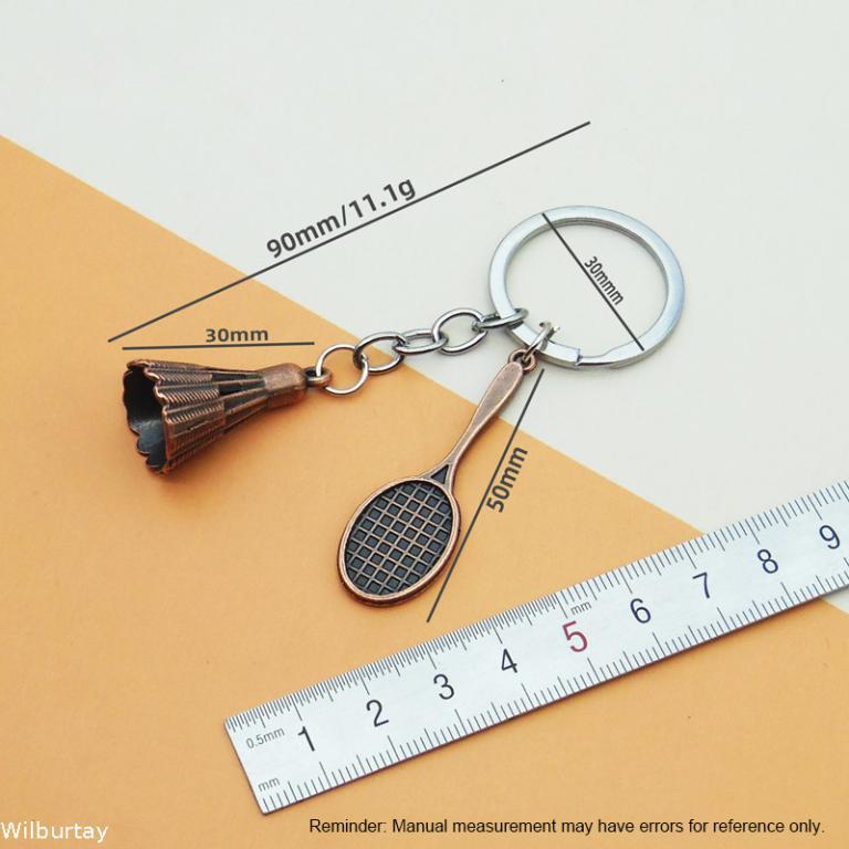 Wilburtay Metal Mini Pendant Badminton Racket Simulation … in Geylang - Image 1