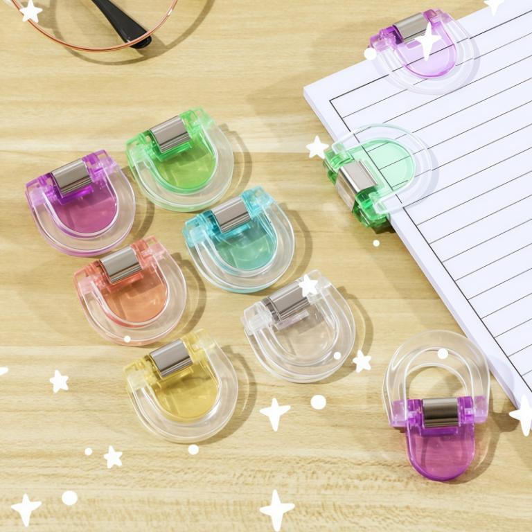 Multifunctional Colorful Transparent Paper Clip Cute … in Toa Payoh - Image 1