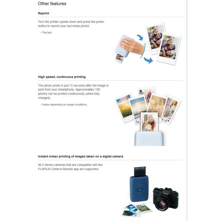 Fujifilm Instax Mini Link Instant Smartphone Photo Printer … in Toa Payoh - Image 1