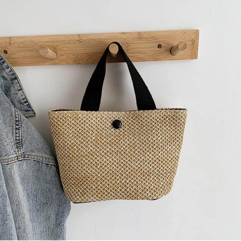 AHOUR Rattan Handbag, Large Capacity Grass Straw Bag, … in Bukit Batok - Image 1