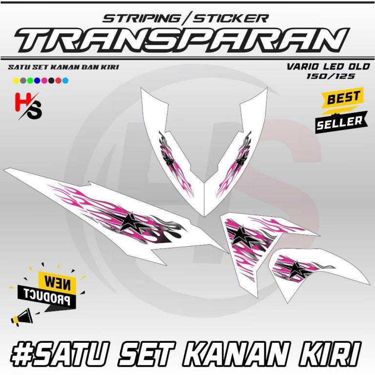 TRANSPARENT STRIPING LIST VARIATION STICKER VARIO LED OLD … in North-Eastern Islands - Image 1