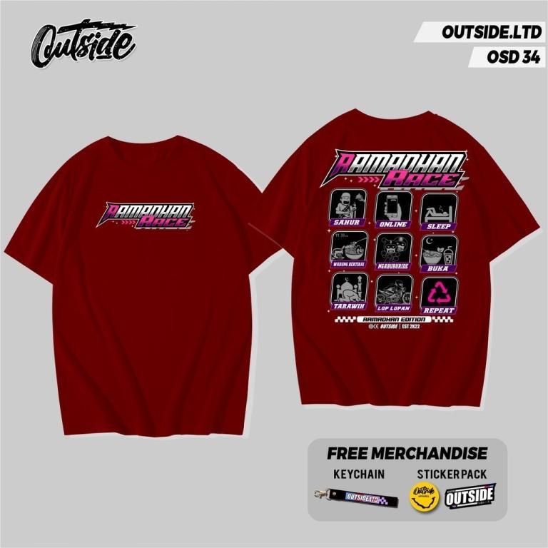 (R8) RAMADHAN RACE 2025 T-SHIRT OUTSIDE LTD RACING SHIRT in North-Eastern Islands - Image 1