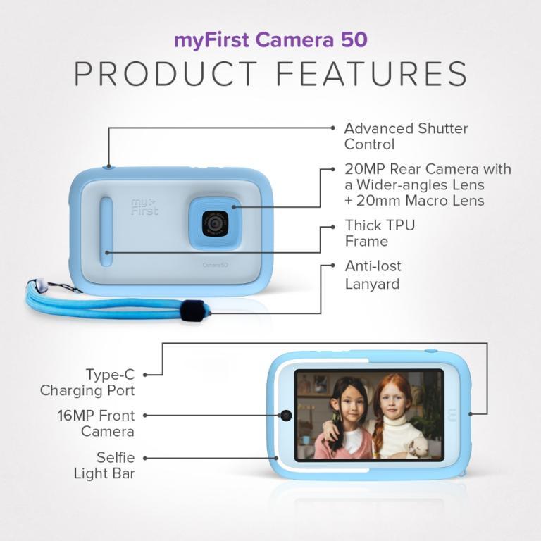 MyFirst Camera 50 | Dual Lens Digital AI Camera WiFi 20MP … in Singapore - Image 1