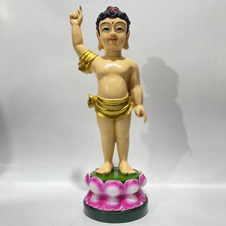 COMPOSITE 38cm High Standing Multi-Colored Birthday Statue in Mandai - Image 1