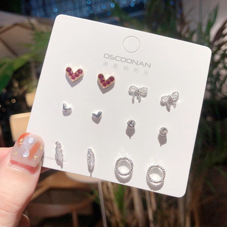 One-week earring set, small, new, versatile, simpl … in Mandai - Image 1