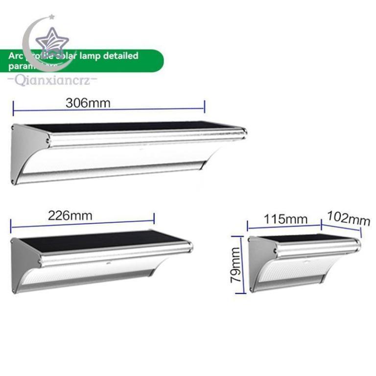 Waterproof Solar Wall Light LED Body Sensor Light Garden … in Mandai - Image 1