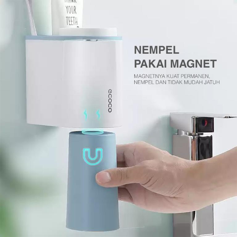ECOCO Magnet Mouthwash Cup (Cup Set) - Toothbrush Rack … in Toa Payoh - Image 1