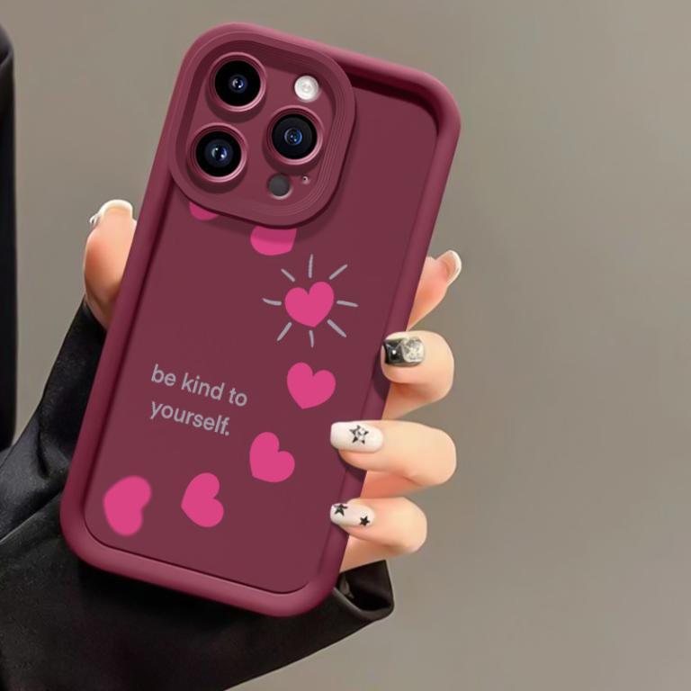 Casing hp for Infinix Smart 7 Smart 7 HD Case Simple heart … in North-Eastern Islands - Image 1