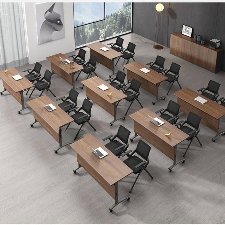 Folding Conference Study Desk Training And Chair Combination … in Sembawang - Image 1