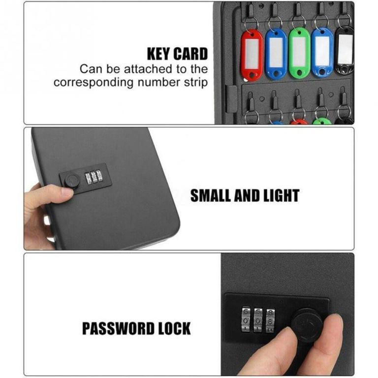 AUGUSTINEXH Key Storage Lock Box, Convenient Wall Mounted … in Bukit Batok - Image 1
