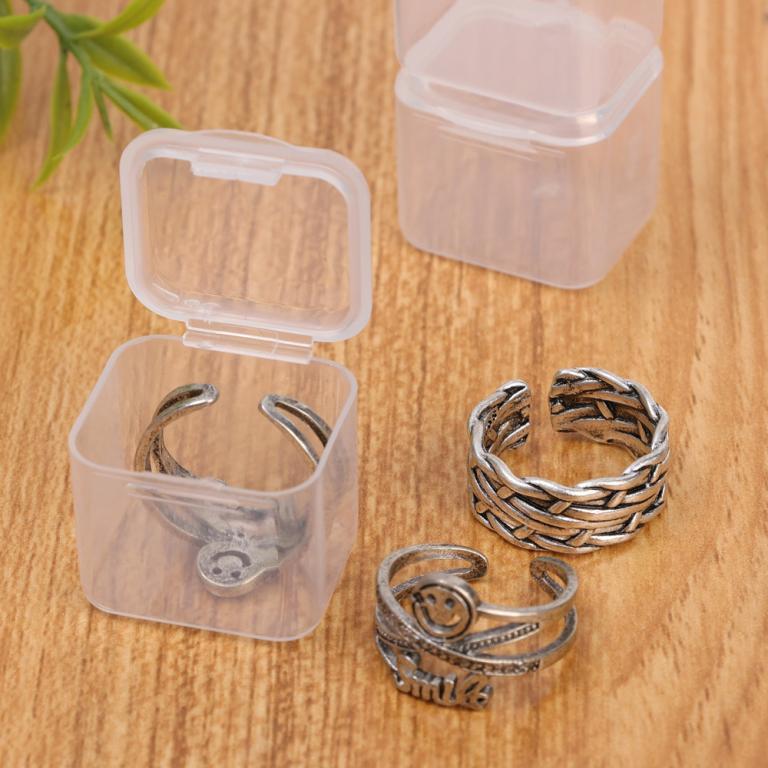1-20Pcs Transparent Mini Storage Box - Portable Square … in Bukit Batok - Image 1