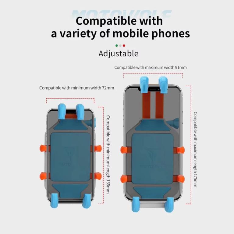 MOTOWOLF Motorcycle Phone Holder Universal Shock Absorption … in North-Eastern Islands - Image 1