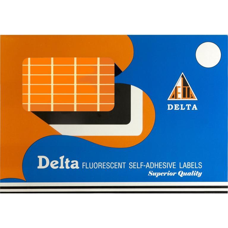 Delta Label - Rectangular Fluorescent Sticker Labels - 8 x 20mm in Toa Payoh - Image 1