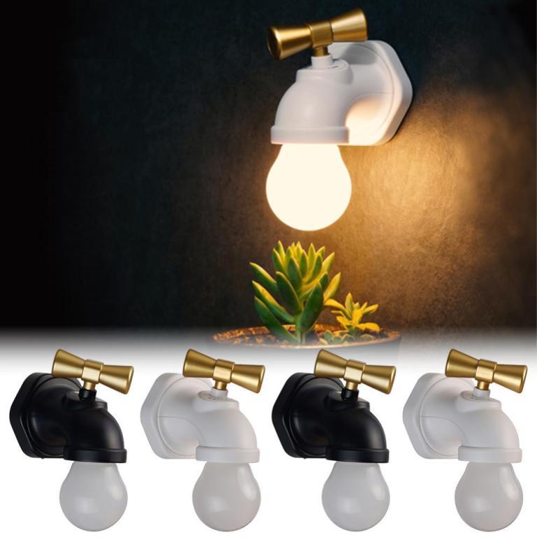 JULIEFASHION Creative Faucet Night Light Touch & Voice … in Mandai - Image 1