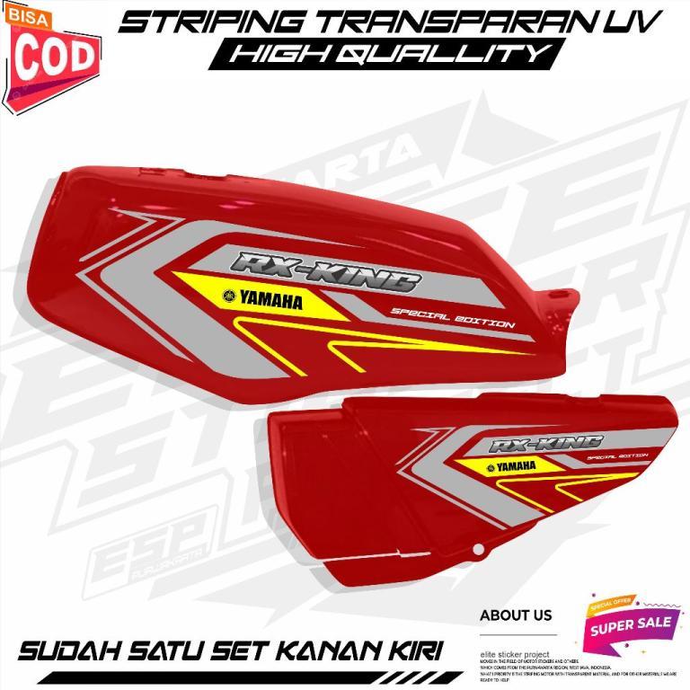 YAMAHA RX KING TRANSPARENT VARIATION STRIPING STICKER … in North-Eastern Islands - Image 1