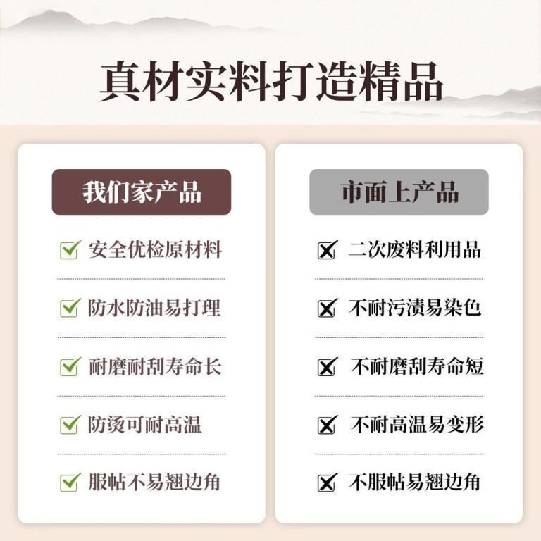New Chinese Tablecloth Waterproof Oilproof Rinse-Free New … in North-Eastern Islands - Image 1