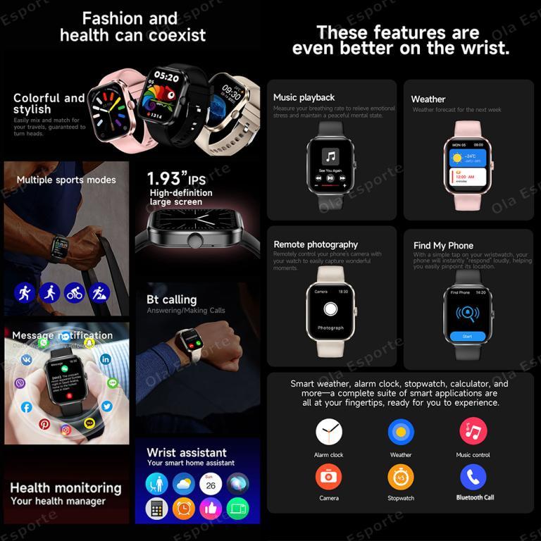 New Smart Watch Bluetooth Call Message Reminder 24Hour … in Novena - Image 1