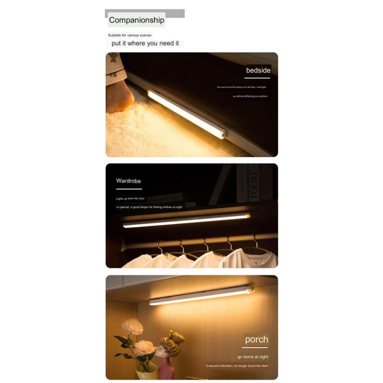 Wireless Motion Sensor LED Light Night Lamp USB Rechargeable … in Mandai - Image 1
