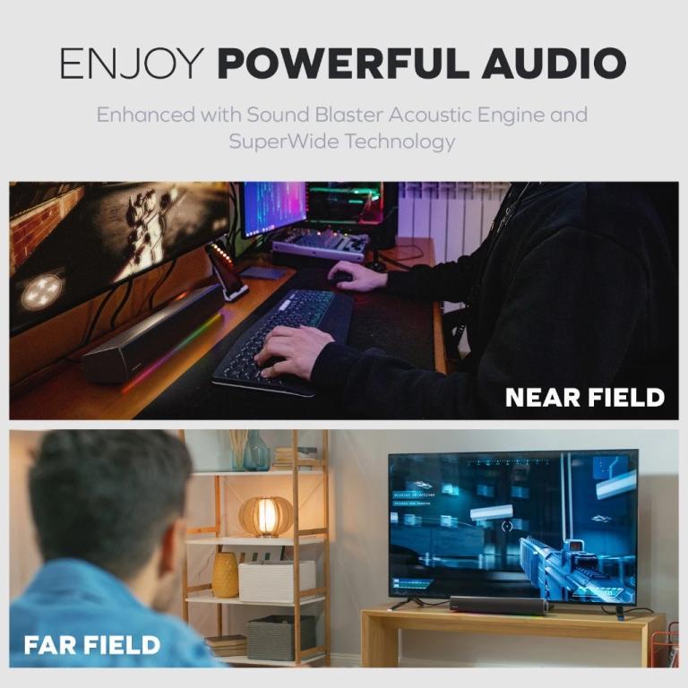 Creative Sound Blaster GS5 Compact RGB Gaming Soundbar in Bukit Batok - Image 1