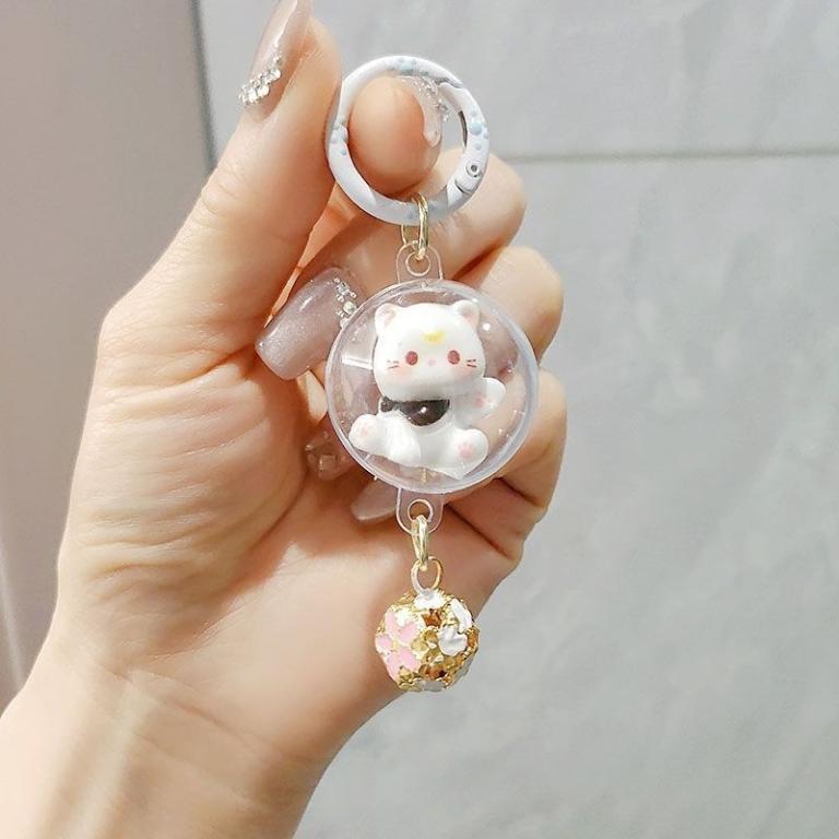 GANTUNGAN Cat Bell Keychain, Candy Color, Metal Material, … in Mandai - Image 1
