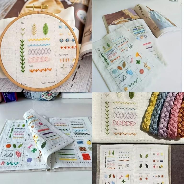 SWJEANS 86Pcs/Set Embroidery Stitch Book Kit, 106 Patterns … in Toa Payoh - Image 1