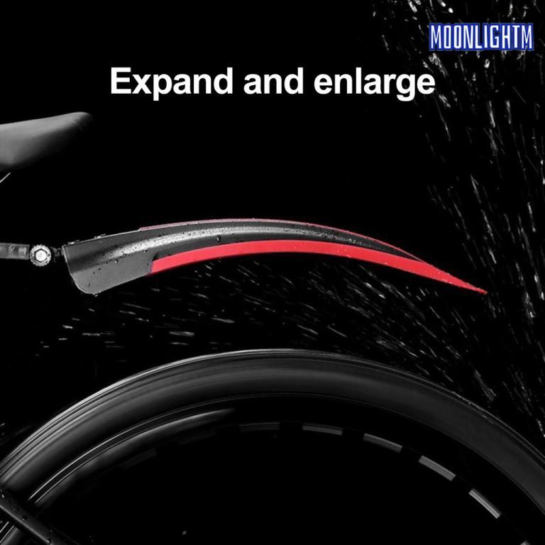 [MOON] 2 Pcs Bicycle Fender Adjustable Front And Rear … in Mandai - Image 1