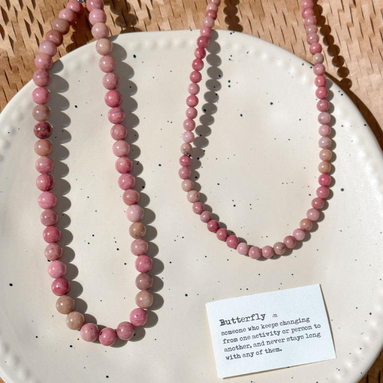 Original Rhodonite Natural Stone Necklace | Code: KLBT05 in Bukit Batok - Image 1