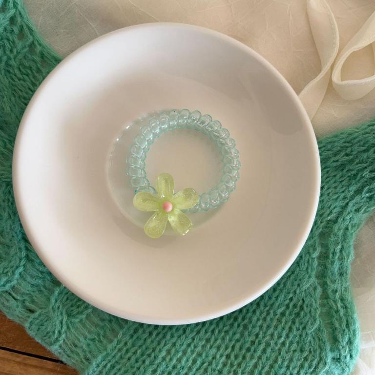 Sweet Style Floral Hair Rope Jelly Color High Elasticity … in North-Eastern Islands - Image 1