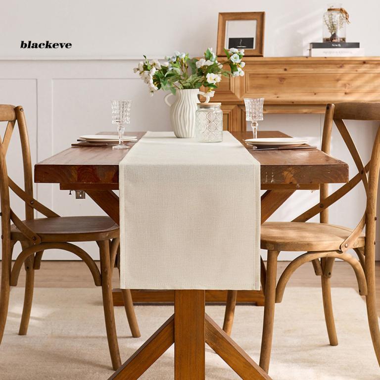 BL- Linen Style Table Runner Dining Table Decor Rustic … in Geylang - Image 1