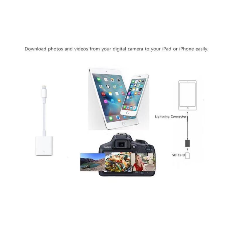 OTG SD Card Reader Digital Camera Reader Adapter Cable for … in North-Eastern Islands - Image 1