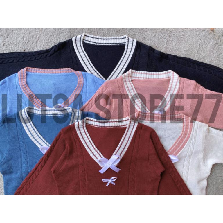 Women's Cable Pattern Ribbon Knit Cardigan - Korean Style … in Toa Payoh - Image 1