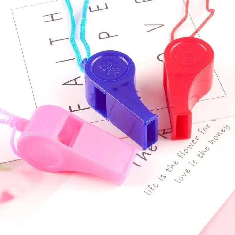 Colorful Plastic Whistle With Hanging Rope Outdoor Training … in Toa Payoh - Image 1